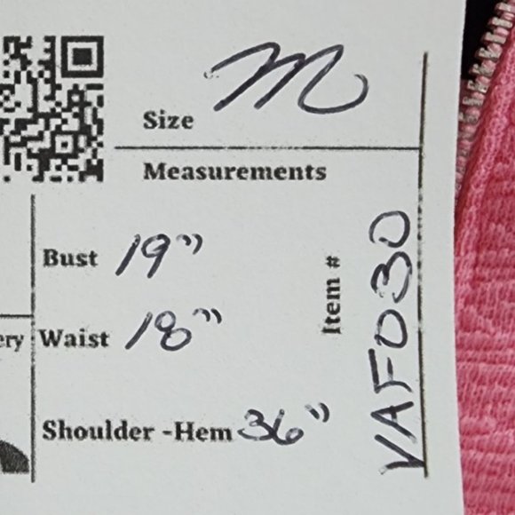 Vintage Pink Sleeveless Dress - Picture 11 of 11